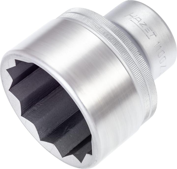 Actual product image HAZET Socket ∙ 12-point 1100Z-60 ∙ Square, hollow 25 mm (1 inch) ∙ Outside 12-point profile ∙ 60 mm… (60 mm)