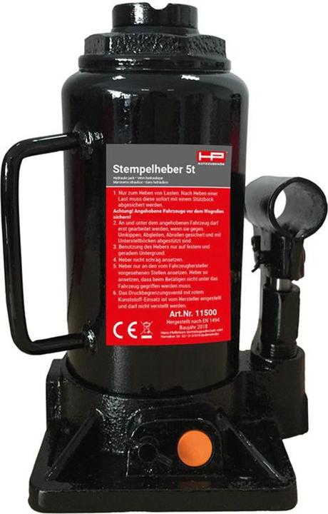 Actual product image HP Autozubehör Hydraulic jack 5 t Working height: 197 - 382 mm