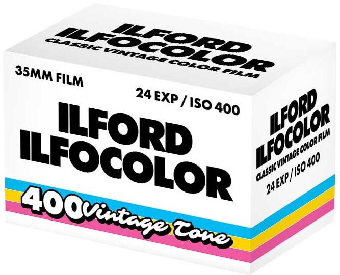 Label énergétique Ilford Ilfocolor 400 135/236 vintage tone