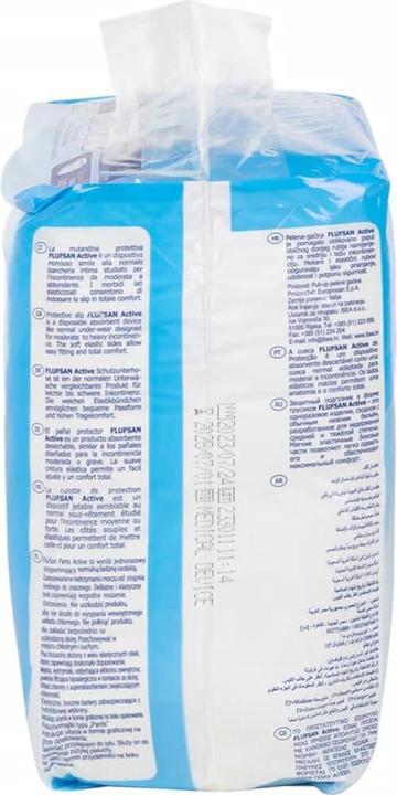 Valeurs nutritives et ingrédients vidaXL Slips d'incontinence Flufsan pour adultes 14 pcs. Taille (14 x, M)