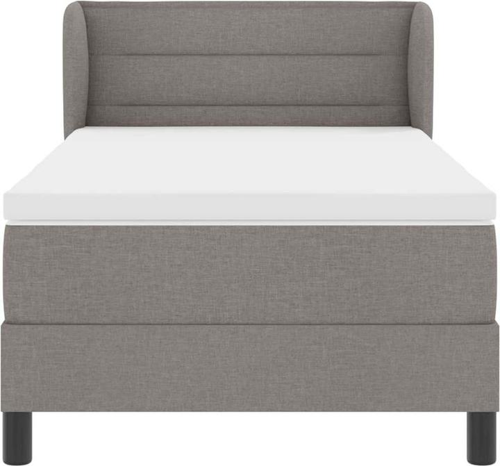 Produktbild VidaXL Boxspringbett Mit Matratze Stoff Taupe (80 x 200 cm)