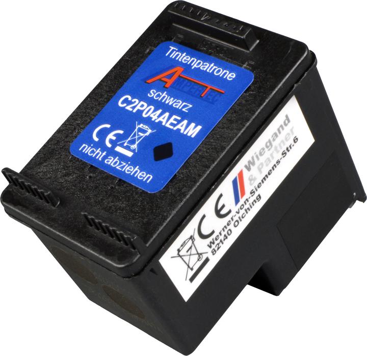 Produktbild Ampertec Tinte ersetzt HP C2P04AE 62 schwarz (BK)