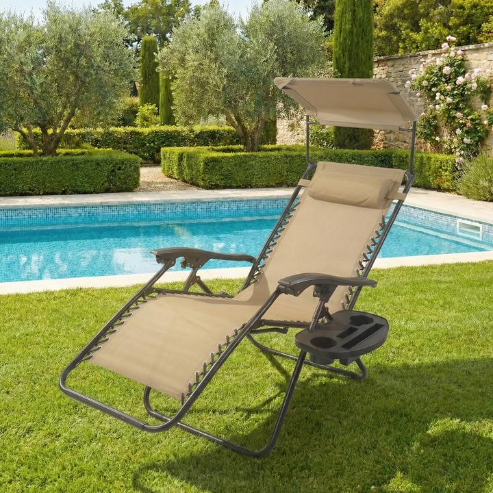 Produktbild VCM Liege Liegestuhl Gartenstuhl Maltosa (160 cm)