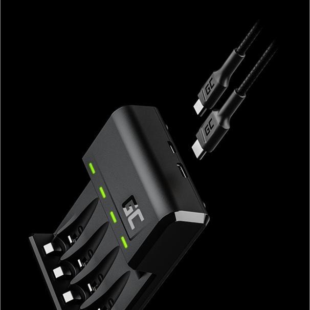 Image du produit GreenCell VitalCharger (GRSETGC01) (4 pcs, AA, 2000 mAh, Piles rechargeables + chargeur)