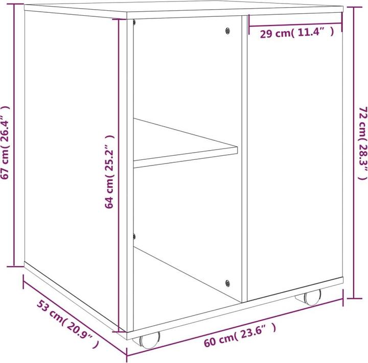 Immagine prodotto VidaXL Herrick (60 x 53 x 72 cm)