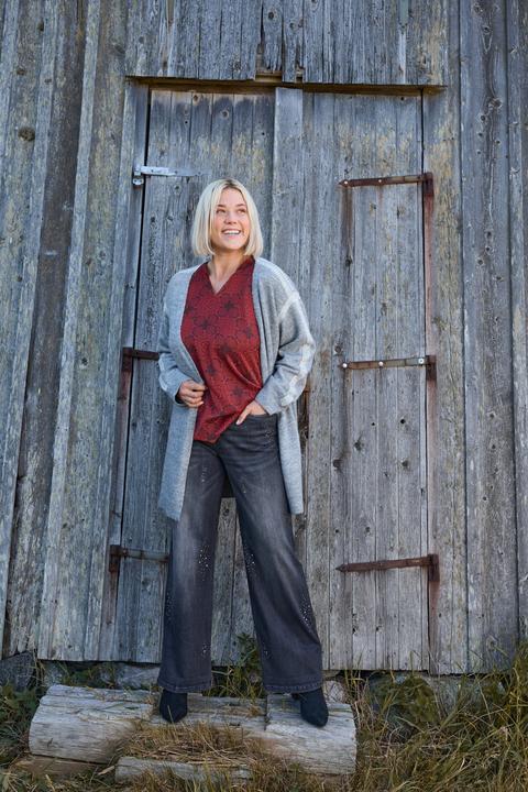 Produktbild Ulla Popken Tunika, Oversized, Tunika-Ausschnitt, Langarm (54)