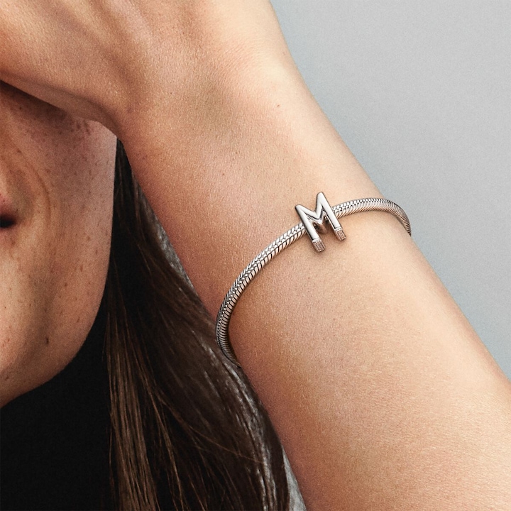 Actual product image Pandora Letter M (Silver)