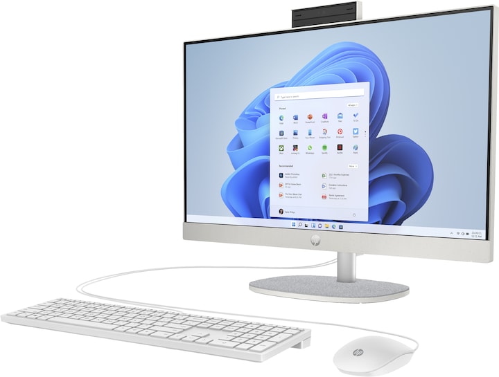 Actual product image HP 24-cr0600ng (9R7T7EA), shell white (AMD Ryzen 5 7520U, 16 GB, 512 GB)