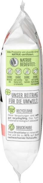 Actual product image dm alverde Organic Wild Rose Cleansing Wipes (Cleaning cloths)