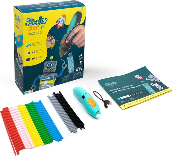 3Doodler Start PLUS 3D PRINTING PEN SPLUS 3D pen 0.77 mm Turquoise, Yellow