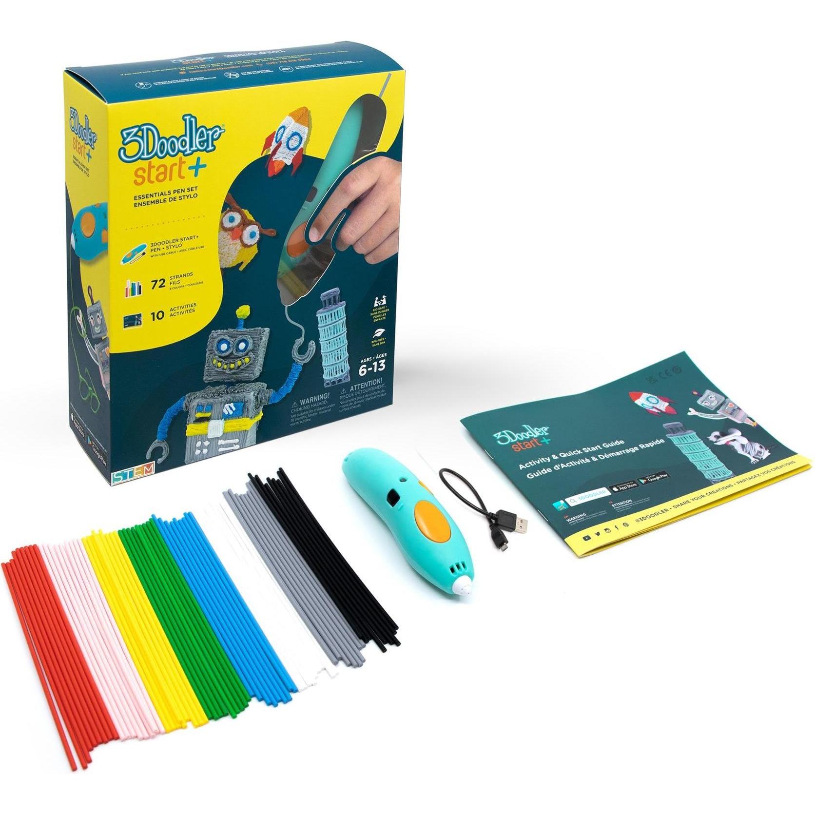 3Doodler Start PLUS 3D PRINTING PEN SPLUS 3D pen 0.77 mm Turquoise, Yellow, 3D Drucker, Mehrfarbig