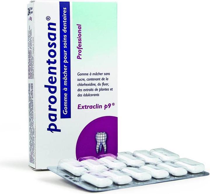 Immagine prodotto Parodentosan Gomma da masticare per la cura dei denti (24 Pezzo/i, Gomme, 47 g)