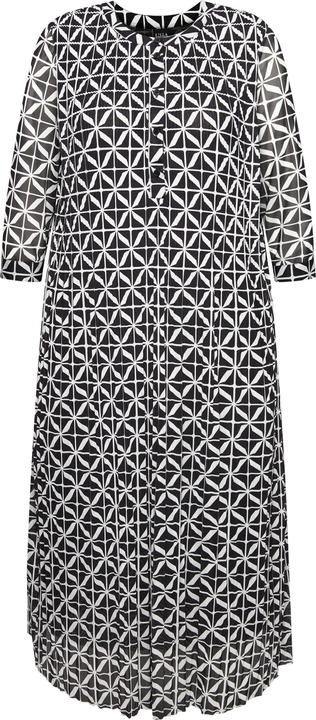 Image du produit Ulla Popken Robe maxi en mesh, doublée. Décolleté rond et manches 3/4. (46)