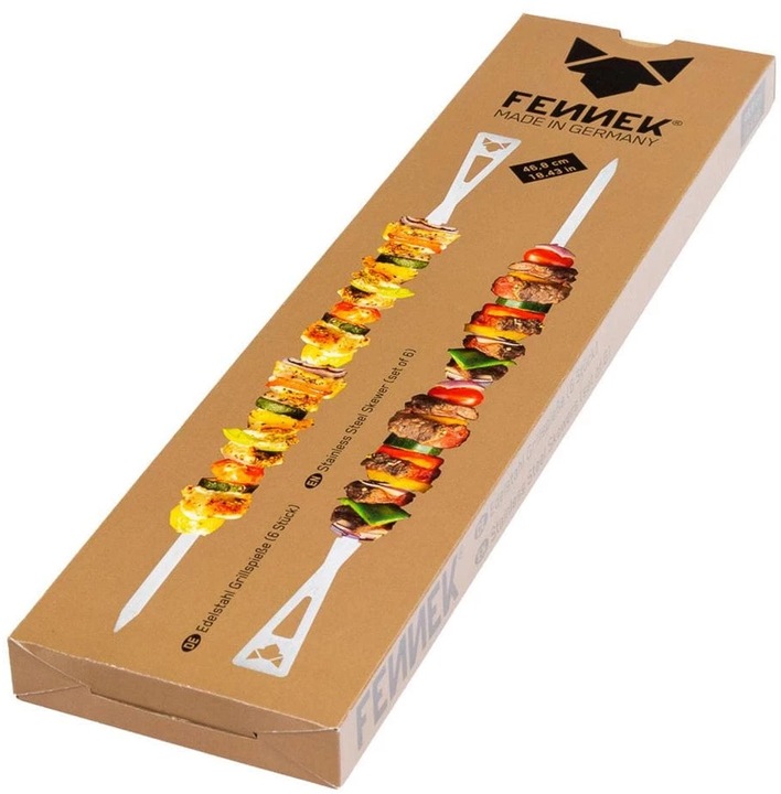 Produktbild Fennek Grill Grillspiess Set lang, 6 Stück