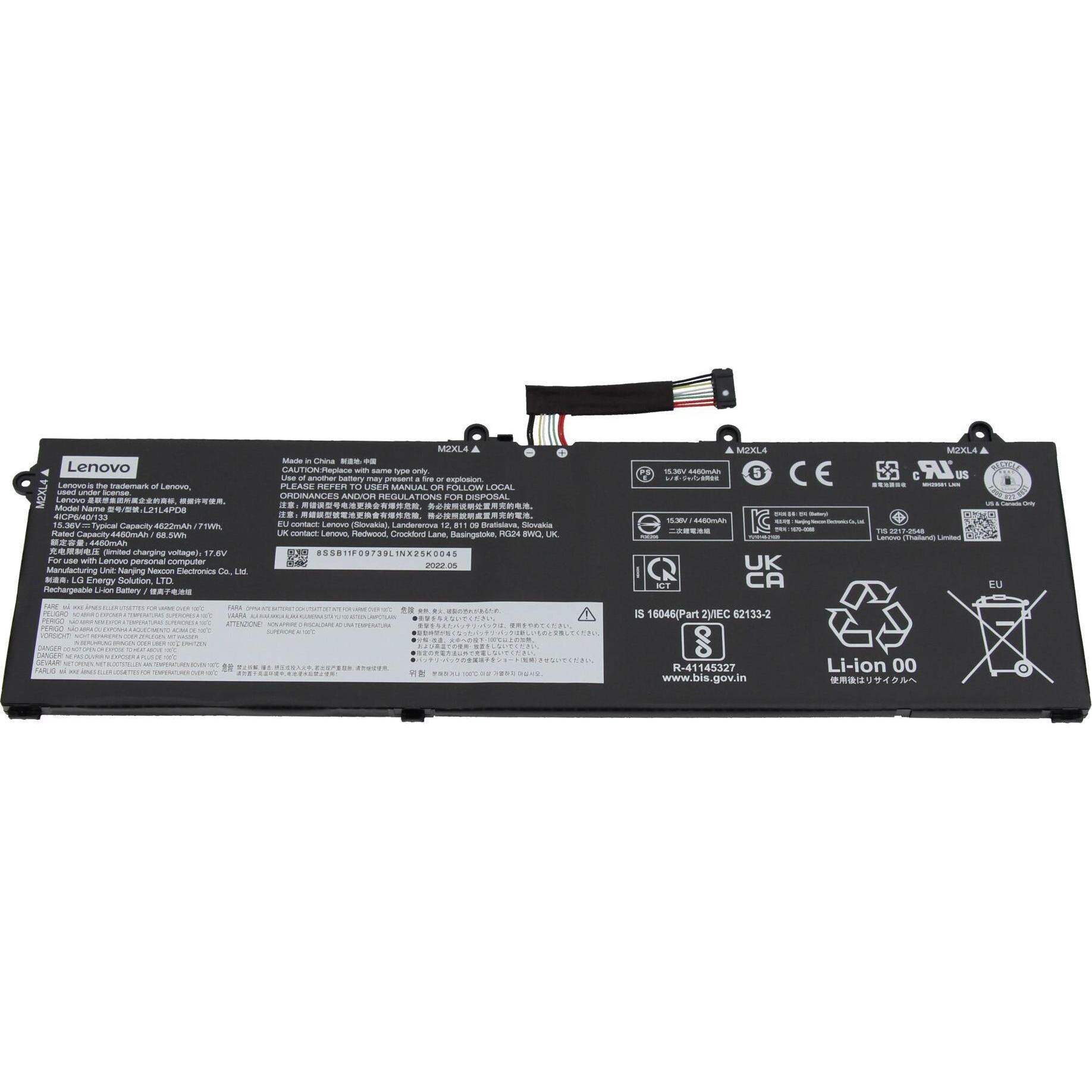 Lenovo 5B11F09737 (4 Zellen, 4625 mAh), Notebook Akku