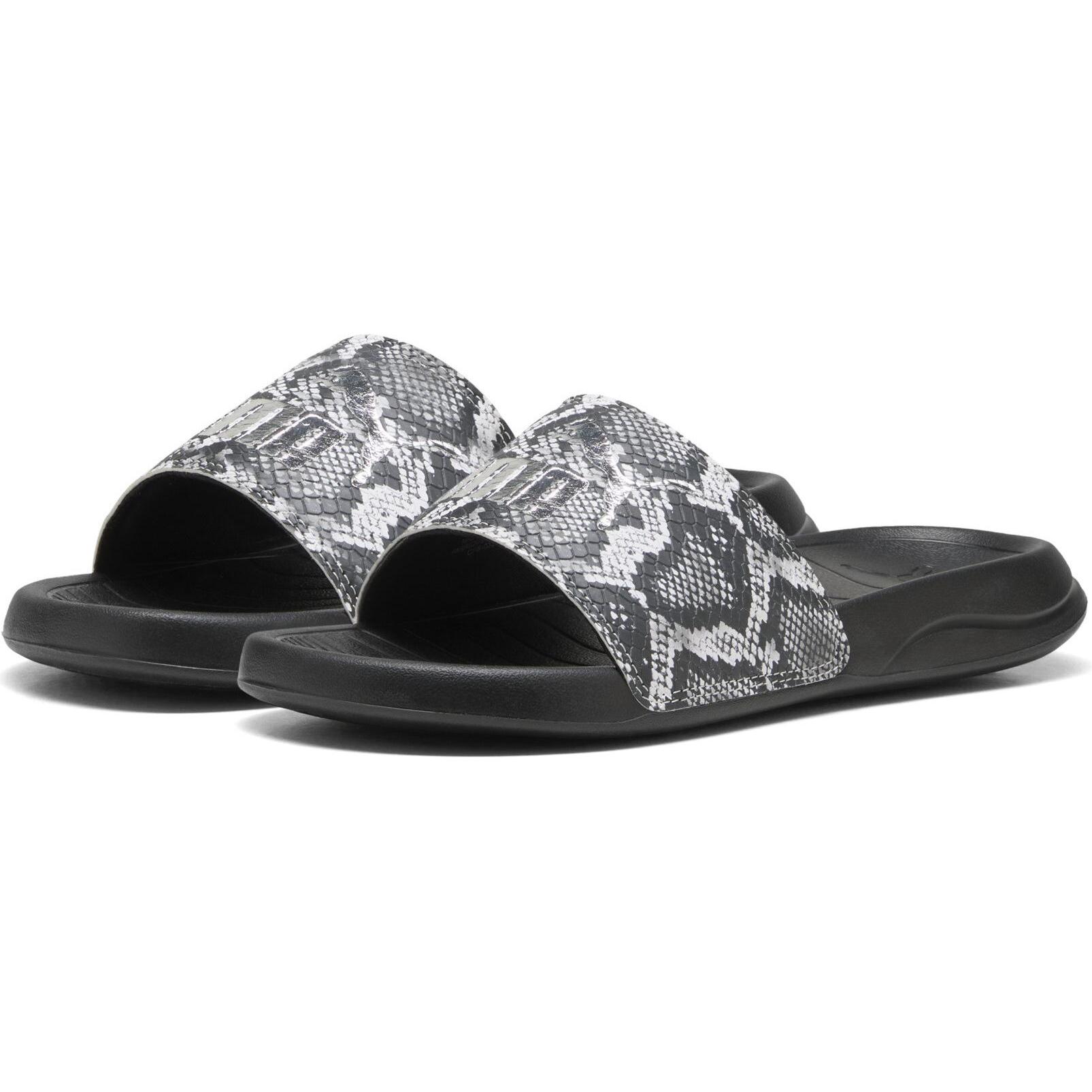 Puma, Damen, Sandalen, Popcat 20 Snake Chic, Schwarz, (38)