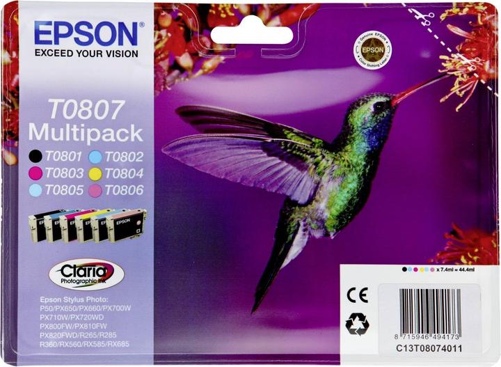 Immagine prodotto Epson T0807 Claria Photographic (M, FC, C, Y, LC, ML)