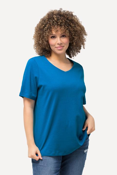 Produktbild Ulla Popken Shirt, doppellagige Vorderseite, Slim, Rundhals, Halbarm (62)