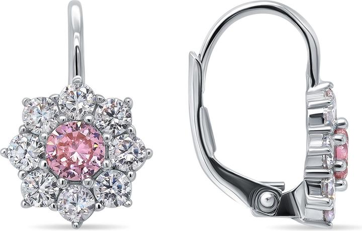 Immagine prodotto Brilio Argento - Orecchini in argento con zirconi chiari e rosa EA120W