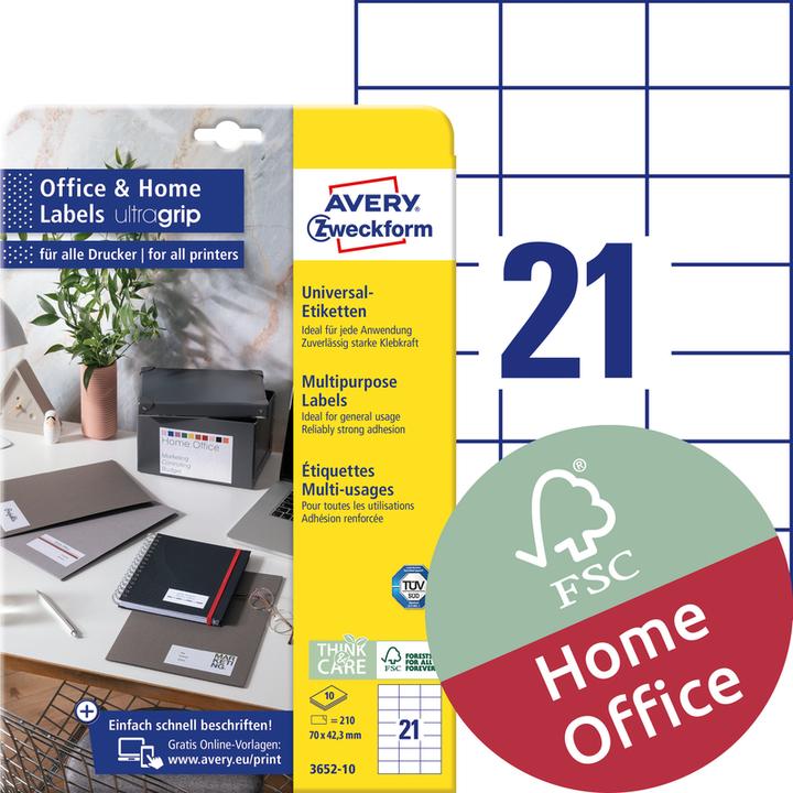 Image du produit Avery Étiquettes universelles