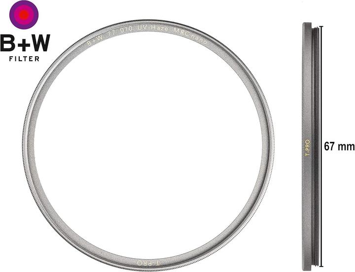 Productafbeelding B+W T-Pro 010 UV-Haze MRC (67 mm, Beschermend filter, UV-filter)