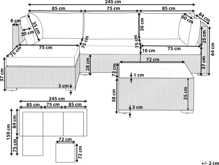 Produktbild Beliani Sano