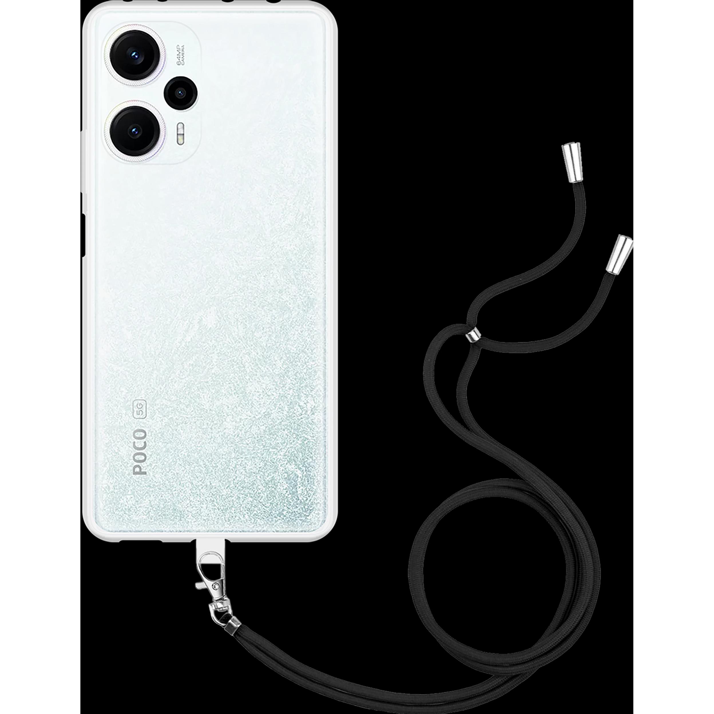 Thumbnail - Cazy Handykette Hülle Kompatibel mit Xiaomi Poco F5 - Silikon Handyhülle mit Band Necklace Hülle -, Handykette, Transpar...