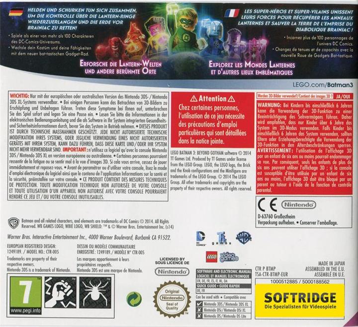 Actual product image WB Lego Batman 3: Beyond Gotham (3DS, Multilingual)