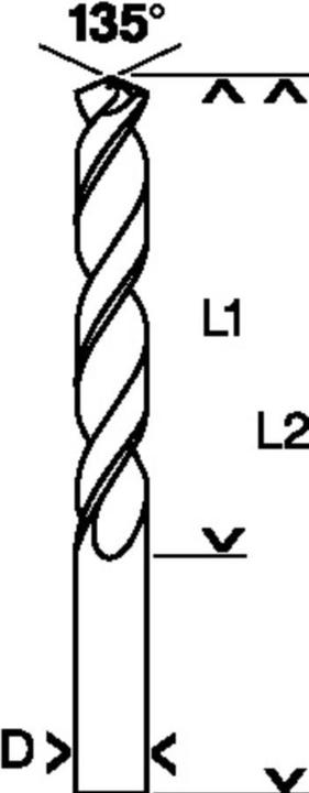 Produktbild Bosch Professional Zubehör Metallbohrer HSS-Co, DIN 338, 6 x 57 x 93 mm, 1er-Pack (6 mm)