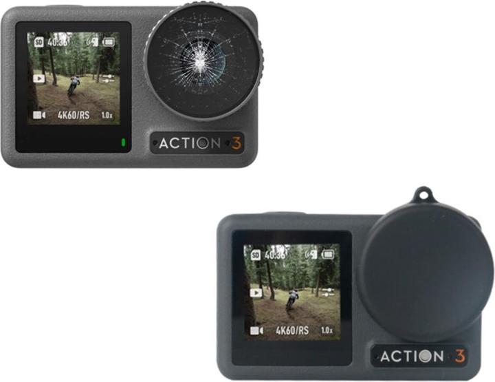 Produktbild Ueli Express 8 in 1 DJI Osmo Action Display und Linsen Panzerglas mit Objektivschutz