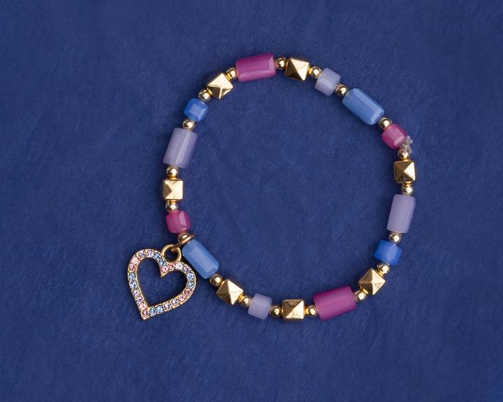 Immagine prodotto Great Pretenders Bracciale Cuore d'oro, 2 pezzi