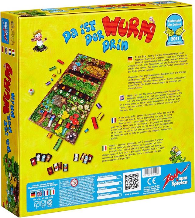 Zoch 'Il Verme Esce' Gioco Da Tavolo Per Bambini Dai 5 Anni – Memoria, Colori E Divertimento Per 2-5 Giocatori