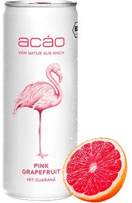 Actual product image Acáo Refreshing drink with pink grapefruit & guarana organic (1 x 25 cl)