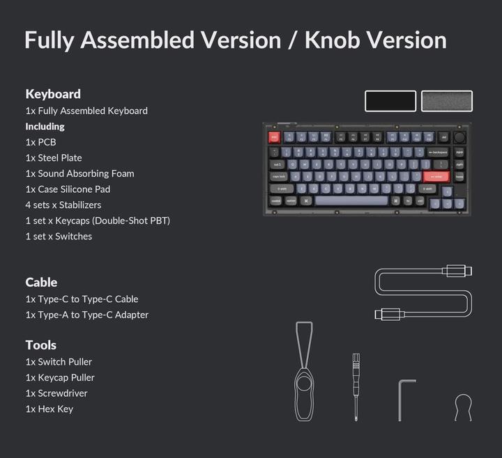 Produktbild Keychron V1 Knob Version (US, Kabelgebunden)