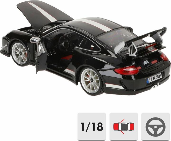 Produktbild Bburago Porsche 911 GT3 RS 4.0 Schwarz 1:18