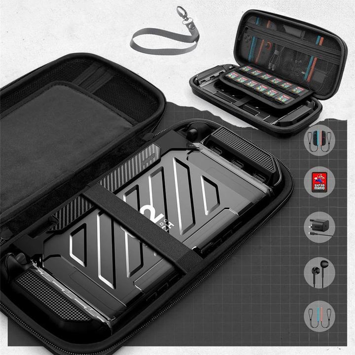 Actual product image Supcase Carrying Plus für Nintendo Switch 2 - Schwarz (Switch)