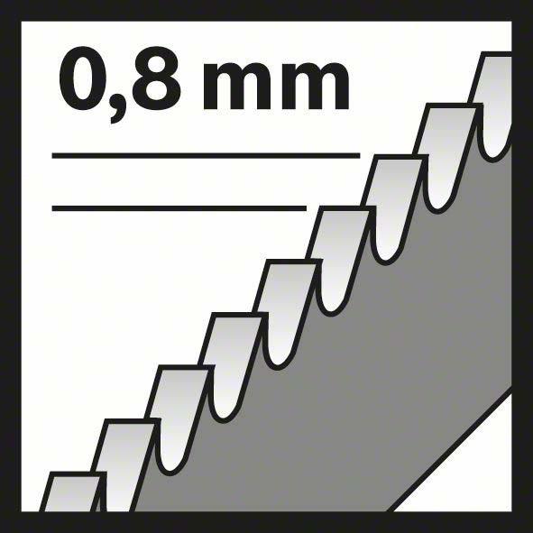 Produktbild Bosch Professional Zubehör PRO Stainless Steel T118GFS Stichsägeblatt, 83 mm, 5-tlg.