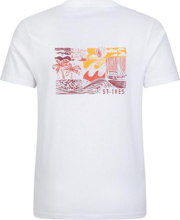 Actual product image Mountain Warehouse Mens St Ives Printed Organic T-Shirt (M)