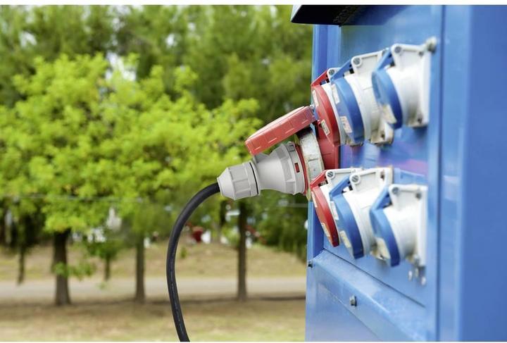 Immagine prodotto Sygonix SY-5244050 Cavo di estensione dell'alimentazione 16 A Nero 10 m resistente alle intemperie (10 m, CEE)