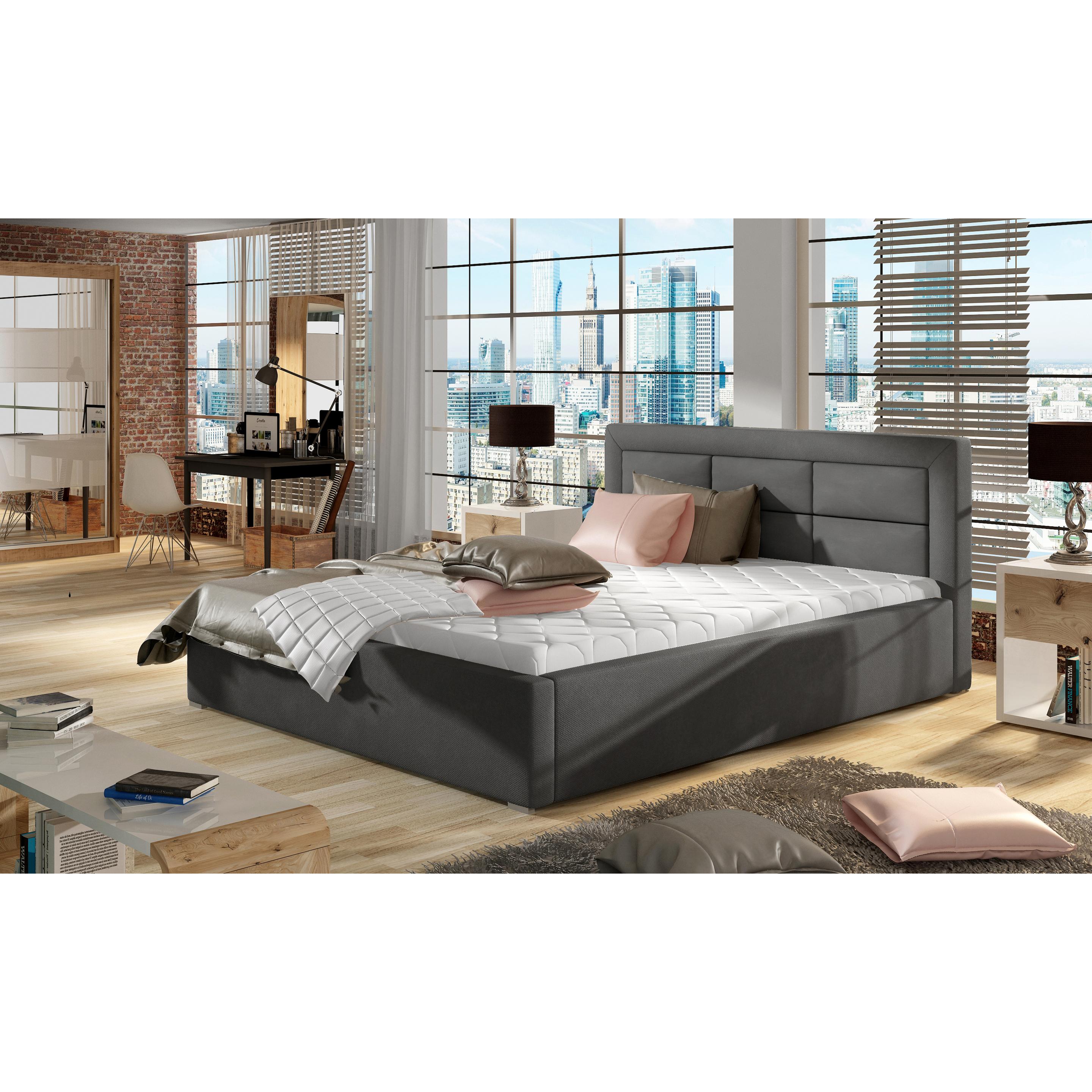 ELTAP, Bett, Rosano mit Stauraum (140 x 200 cm)