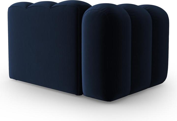 Image du produit Micadoni Chauffeuse Gauche Velours, "Lupine", 1 Place, 115x95x70Fabriqué en Europe (Canapé modulaire, 1 place)