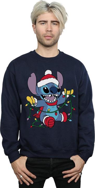 Immagine prodotto Disney Lilo And Stitch Christmas Lights Felpa Uomo (S)