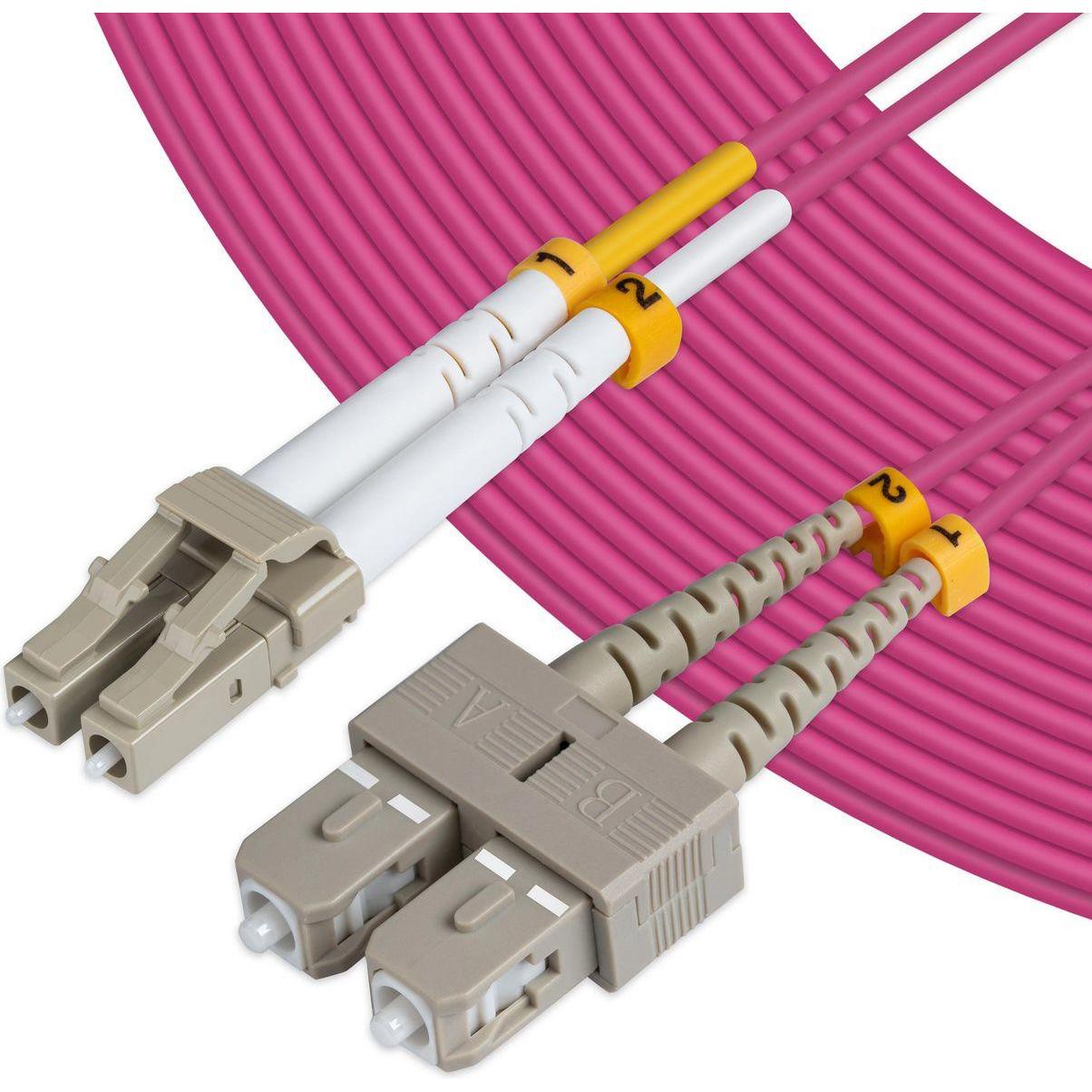 Thumbnail - MicroConnect LC/UPC-SC/UPC 30m OM4 (30 m), Netzwerkkabel