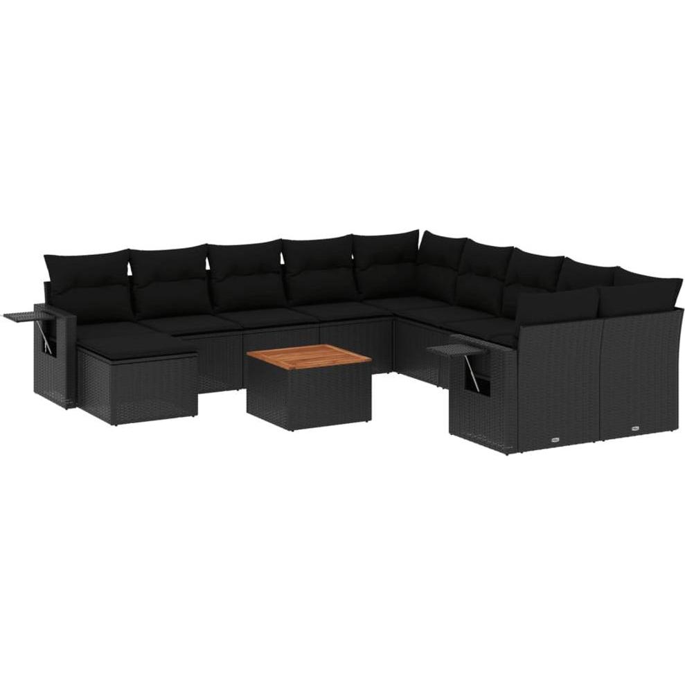 VidaXL, Gartenlounge, 10-tlg. Garten-Lounge-Set mit Kissen