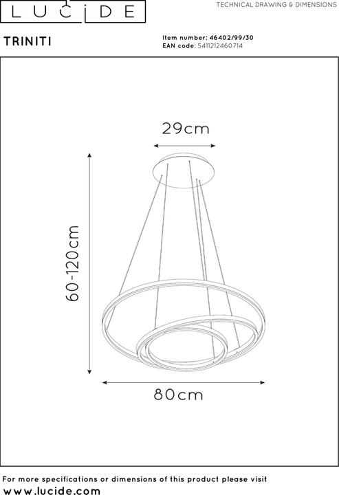 Produktbild Lucide Triniti (3720 lm)