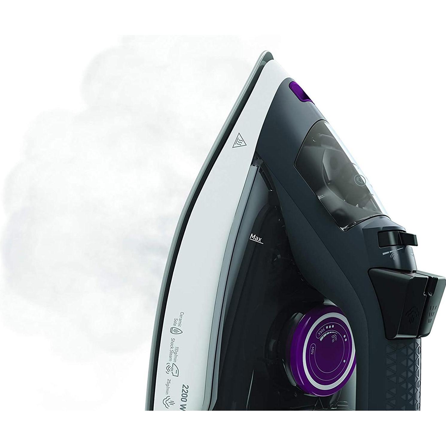 Thumbnail - Grundig SI 4850, Bügeleisen, Grau, Violett, Weiss