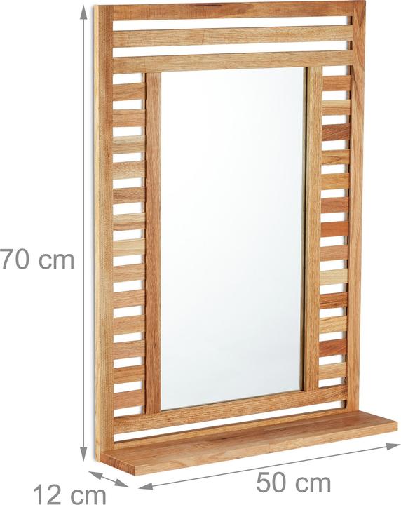 Actual product image Relaxdays Bathroom mirror (50 x 70 cm)