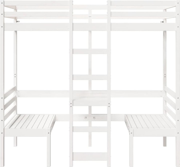 Image du produit VidaXL Lit superposé avec bureau & chaises (80 x 200 cm)