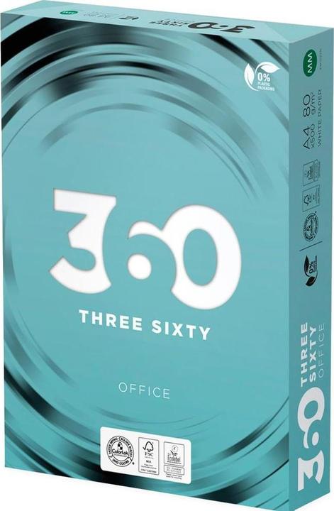 Immagine prodotto 360 Everyday Carta per fotocopie A4 per ufficio, bianca, 80 g/m², 1 pallet (80 g/m², 100000 x, A4)