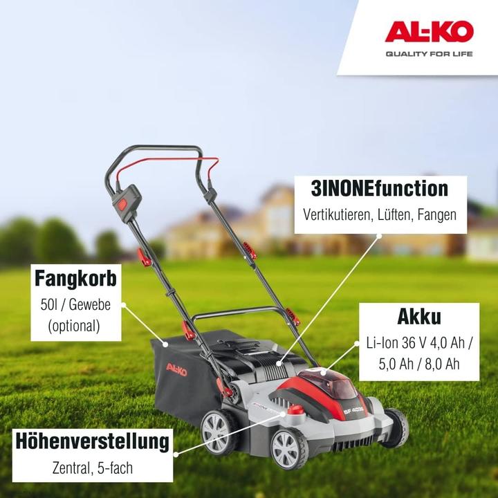Produktbild AL-KO Akku-Vertikutierer Sf 4036 Ohne Akku
